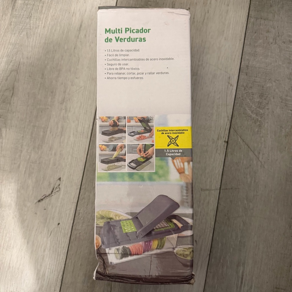 Multi‎ Picador de Verduras - Gray and Green Vegetable Chopper